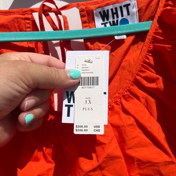 Anthropologie WHIT TWO Flouncy Ruffle Midi Dress NWT - Picture 6 of 9